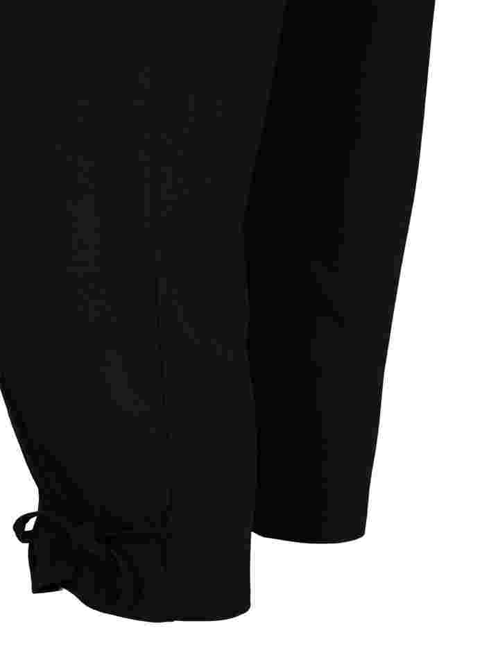 Sportieve driekwart broek in viscose, Black, Packshot image number 3