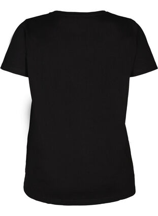 T shirt avec strass, Black, Packshot image number 1
