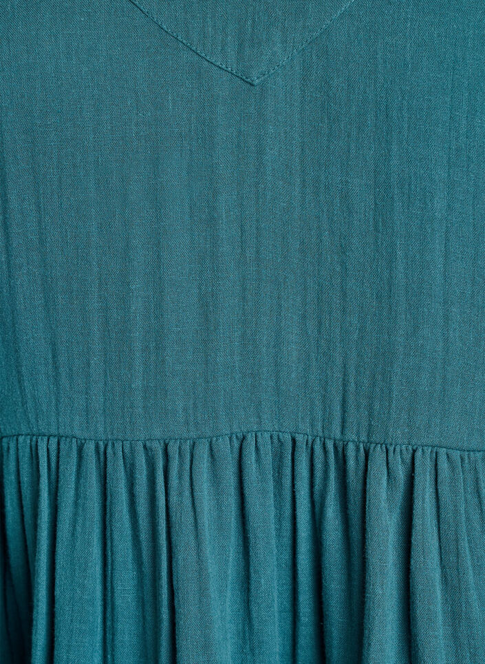 Robe de plage en coton avec des bretelles fines, Vert foncé, Packshot image number 2