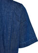 Halflange denim overhemdjurk, Blauw, Packshot image number 4