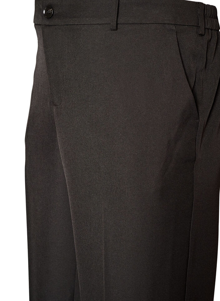High-waist tailoring broek met rechte pijpen, Zwart, Packshot image number 2