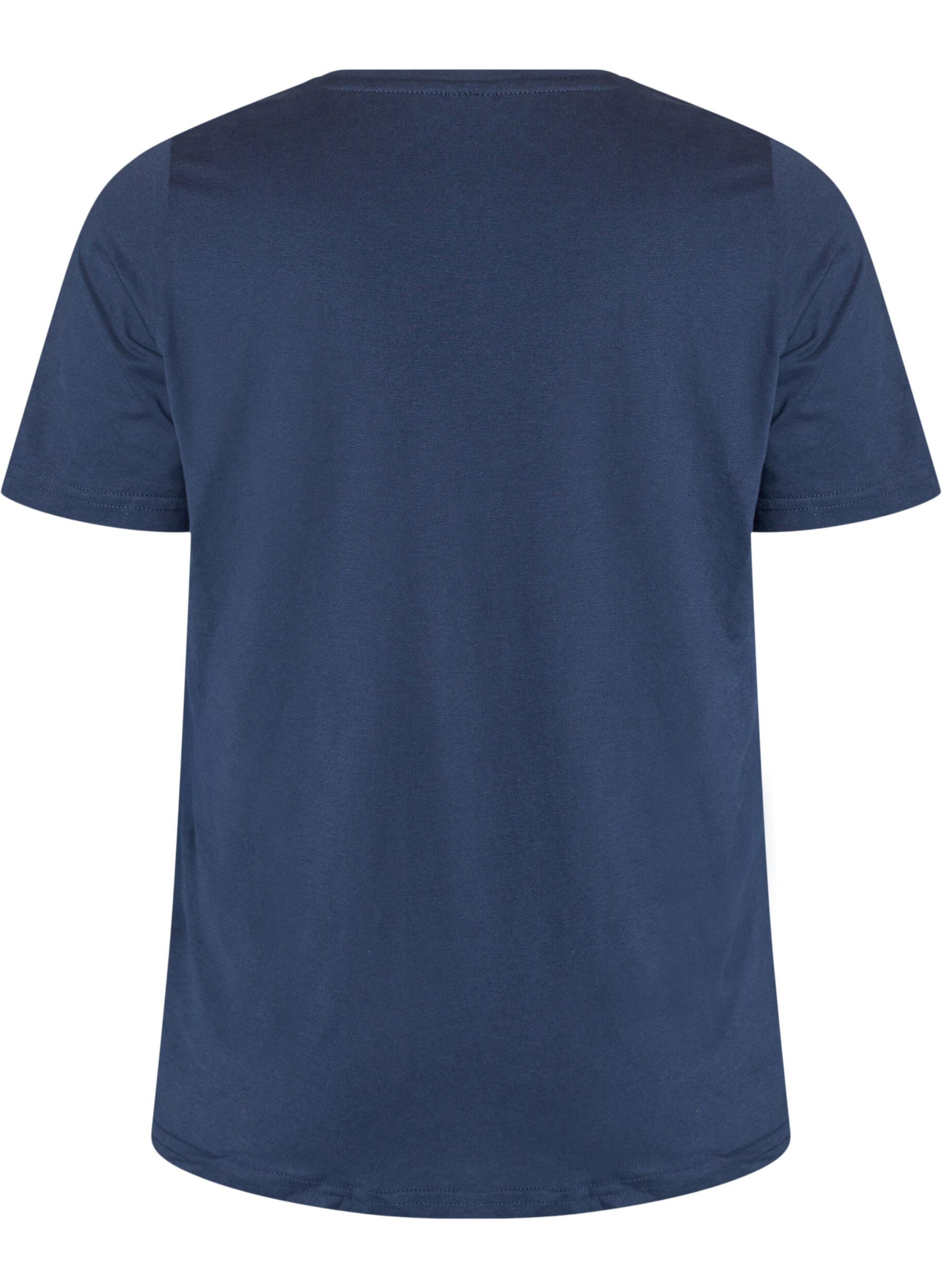 ZizziFLASH - T-shirt met print, Blauw, Packshot image number 1