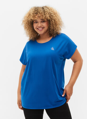 T-shirt d'entraînement à manches courtes, Lapis Blue, Model image number 0