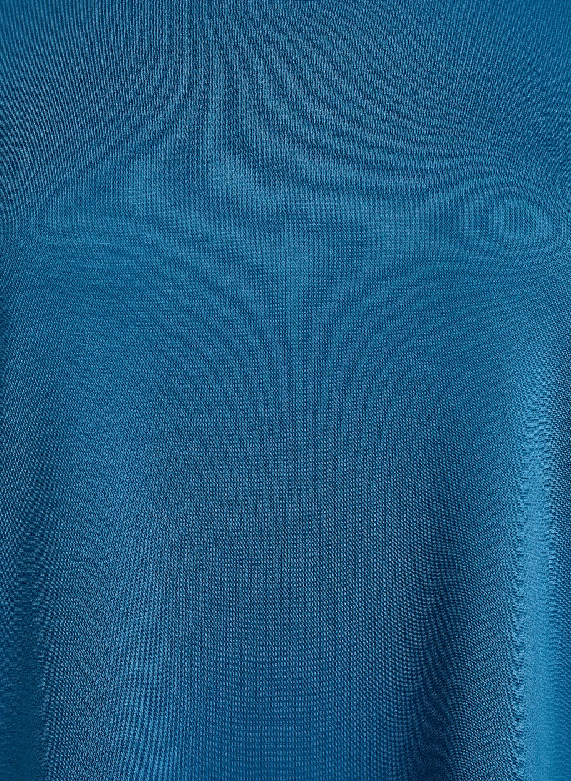 ZizziT-shirt en modal m&eacute;lang&eacute;, Bleu p&eacute;trole, Packshot image number 2