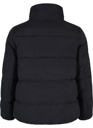 Manteau d'hiver court avec fermeture Éclair et col montant, Black, Packshot image number 1
