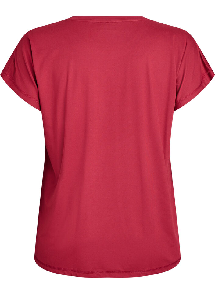 Effen gekleurd trainingsshirt, Rood, Packshot image number 1