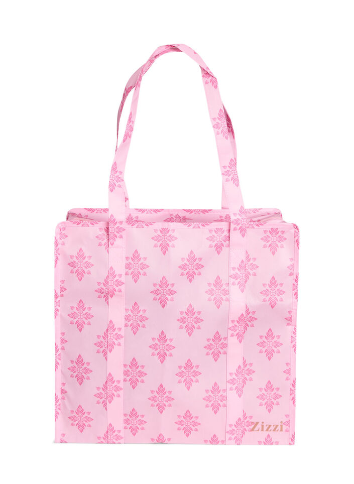 Shoppingtas met ritssluiting, Roze, Packshot image number 0