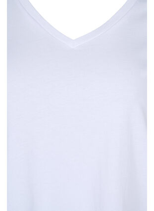 T-shirt basiques 2-pack en coton, Black/Bright W, Packshot image number 3