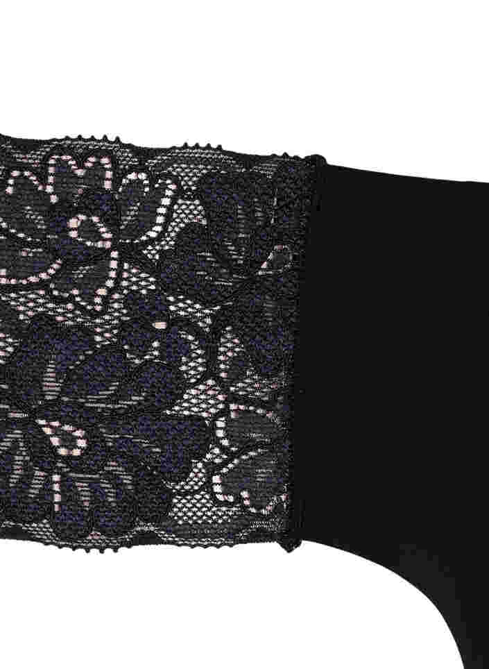 String sans couture, lot de 2, Black, Packshot image number 2