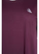 T-shirt long de sport, Bordeaux, Packshot image number 2