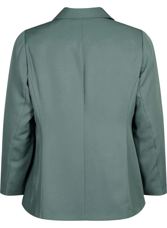 FLASH - Eenvoudige blazer met knoop, Groen, Packshot image number 1