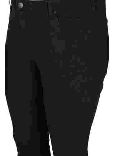 Extra slanke Sanna jeans met normale taille, Black, Packshot image number 2