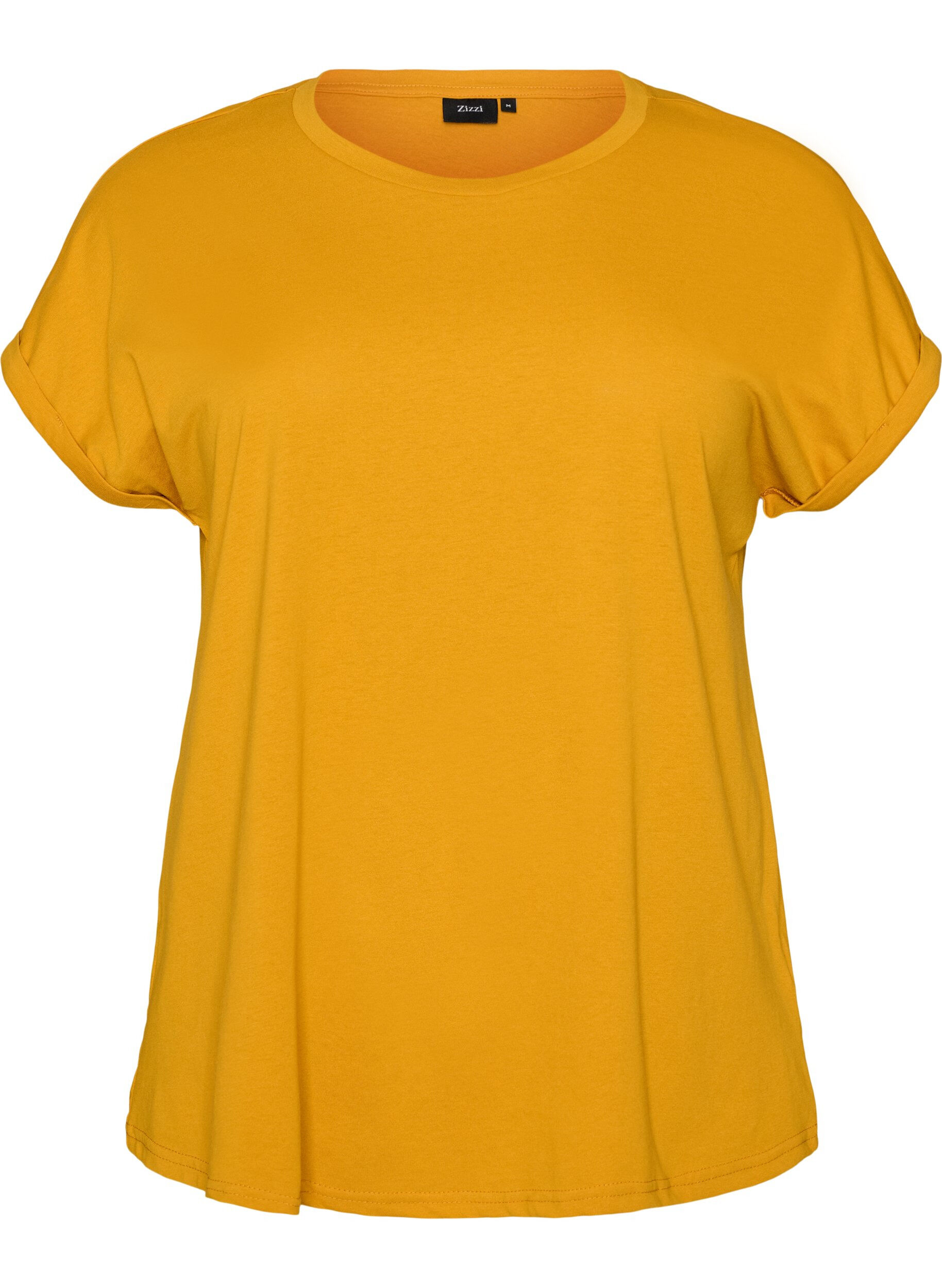 T-shirt met korte mouwen van katoenmix