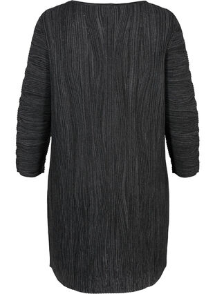 Gebreide jurk met lange mouwen, Dark Grey Melange, Packshot image number 1