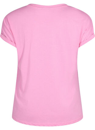 T-shirt à manches courtes en coton mélangé, Rosebloom, Packshot image number 1