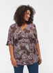 Viscose tuniek met print en 2/4 mouwen, Bracken Paisley, Model image number 0