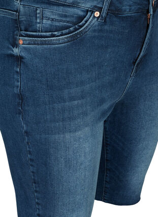 Short en jean Amy taille haute, Blue denim, Packshot image number 2