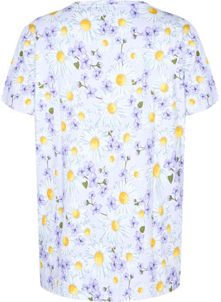 Oversized nacht t-shirt met print, Lavender Blue AOP, Packshot image number 1