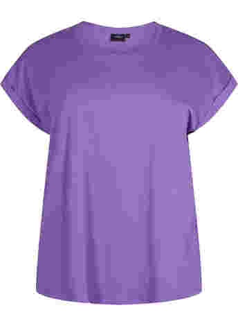 T-shirt met korte mouwen van katoenmix