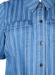 Korte denimjurk met een gestreept patroon, Blauw, Packshot image number 2