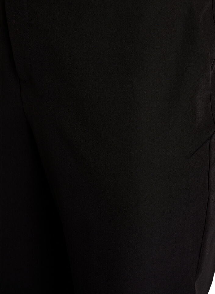 Pantalon avec poches et jambes droites, Noir, Packshot image number 3