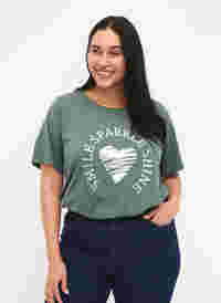 FLASH - T-shirt avec motif, Balsam Green, Model