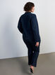 Strakzittend spijkerjack met ritssluiting, Blauw, Model image number 2