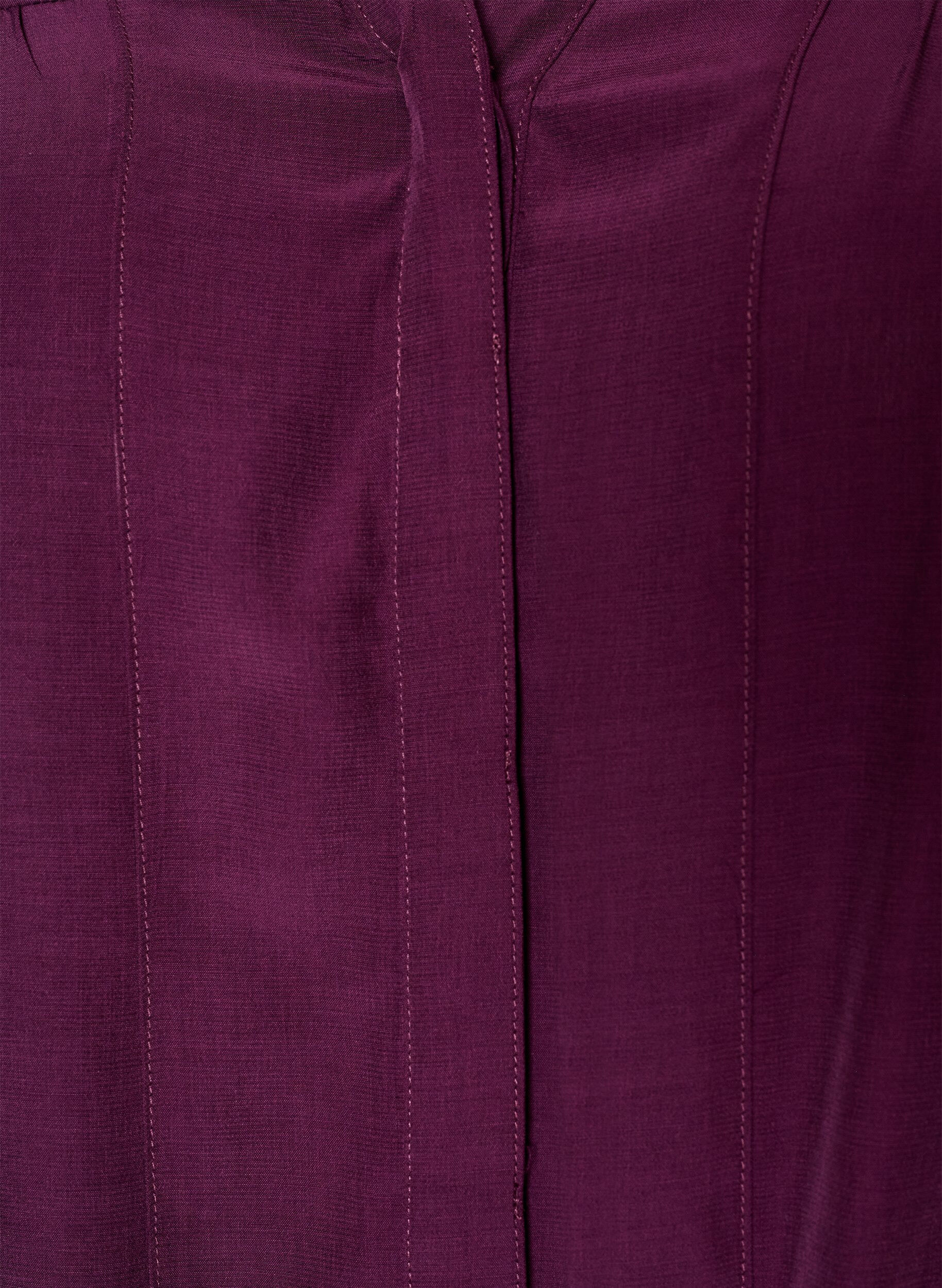 ZizziBlouse avec col &agrave; volants et fronces, Violet, Packshot image number 2