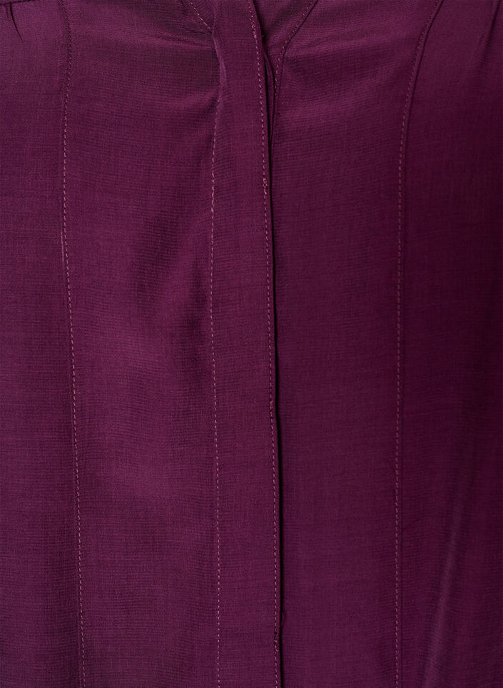 Blouse avec col &agrave; volants et fronces, Violet, Packshot image number 2