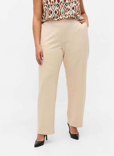 Pantalon large avec poches, Fog, Model image number 1