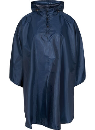 Poncho de pluie à capuche, Navy Blazer, Packshot image number 0