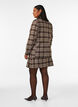 Blazer &agrave; carreaux avec poches et fente au dos, Marron, Model image number 2