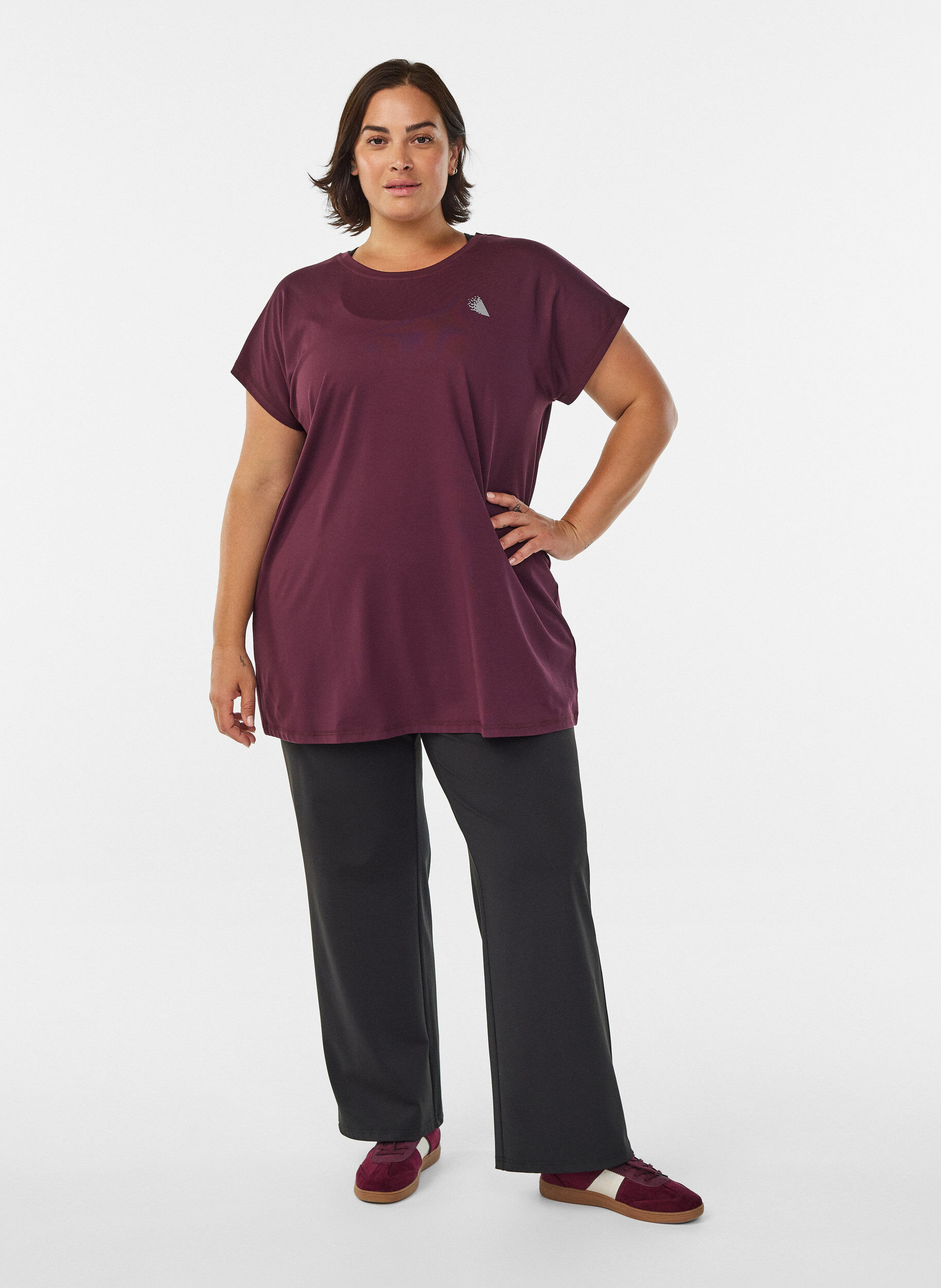 ZizziLang workout T-shirt, Rood, Model image number 1