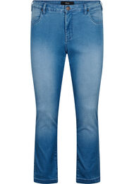 Jeans Emily Slim fit à taille régulière, Light blue, Packshot