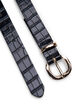 Kunstleren riem met krokodillenpatroon, Black, Packshot image number 1