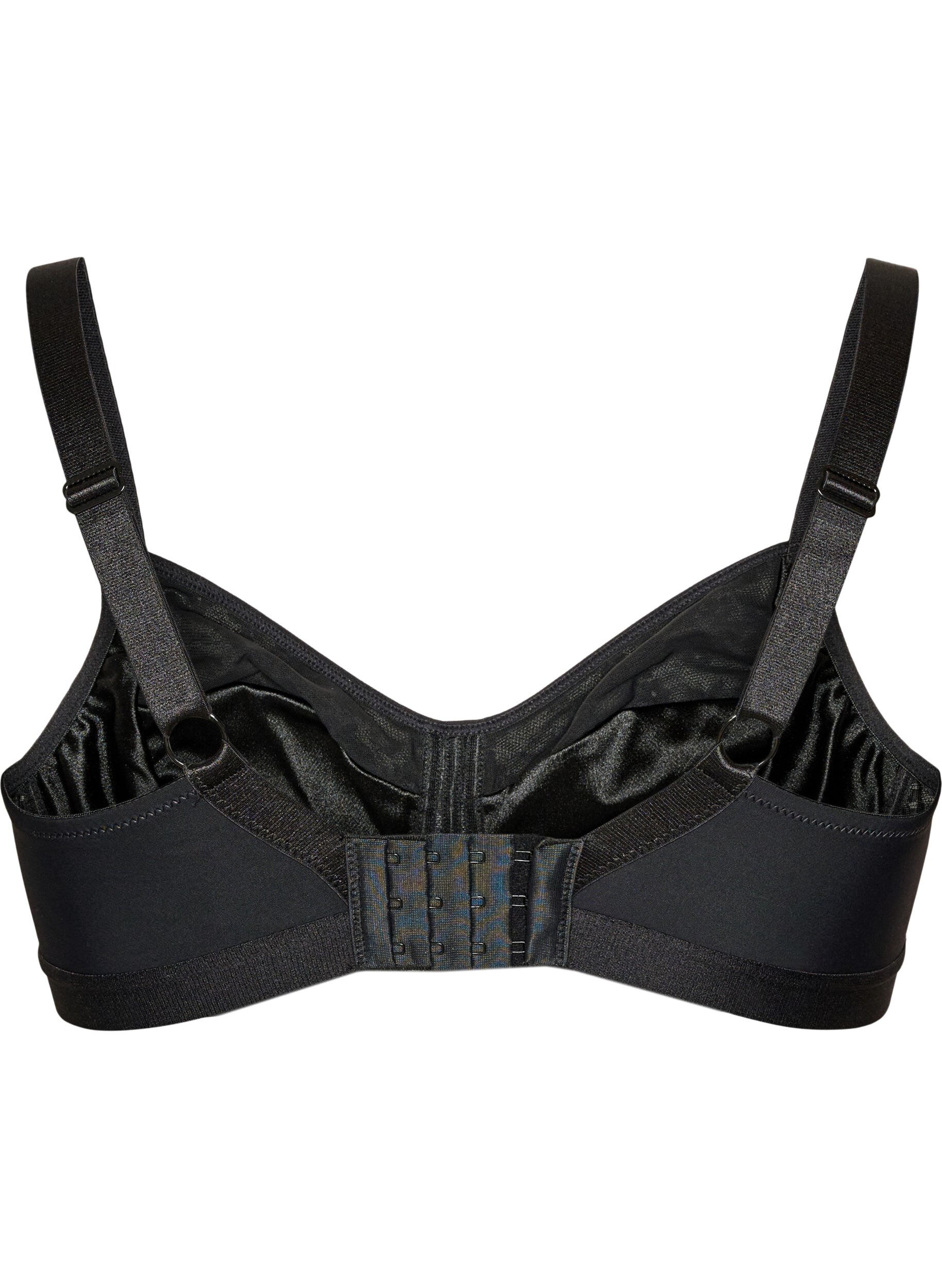 Zizzi Soutien-gorge sans armatures avec dentelle, Noir, Packshot image number 1