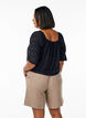 Short avec poches et taille haute, Marron, Model image number 2