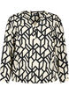 FLASH - Blouse met lange mouwen en print, Birch Black Graphic, Packshot image number 0