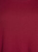 Geribde jersey blouse met korte mouwen, Donker Bordeaux, Packshot image number 2