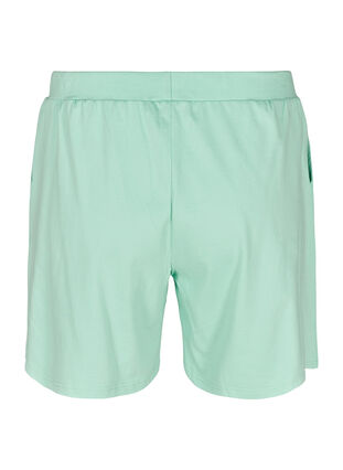 Losse katoenen shorts met zakjes, Lichen, Packshot image number 1