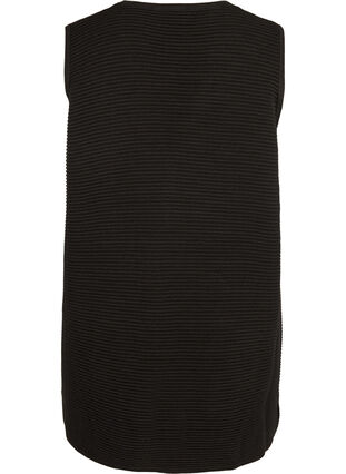 Gilet tricoté avec poches, Black, Packshot image number 1