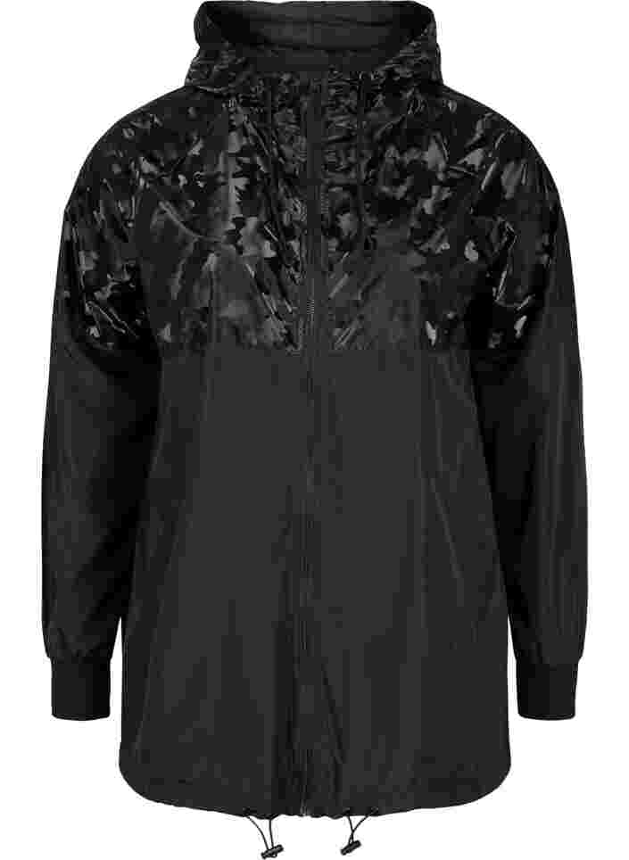 Hooded jacket, Black, Packshot image number 0