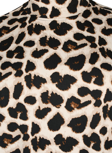 FLASH - Robe à manches longues avec col roulé, Leopard AOP, Packshot image number 2
