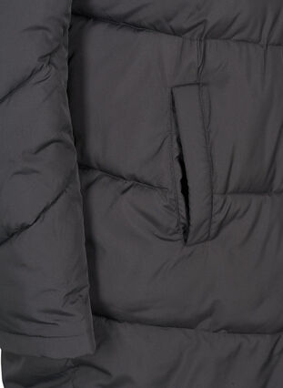 Lange omkeerbare jas met capuchon, Black COMB, Packshot image number 3