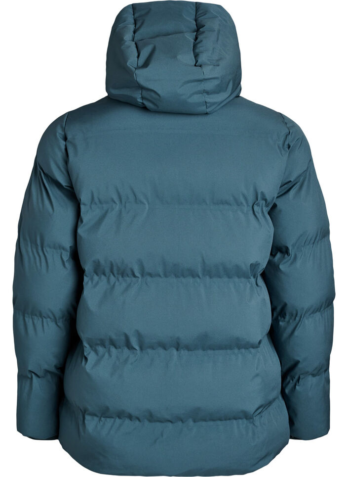 Doudoune courte avec capuche amovible, Vert, Packshot image number 1