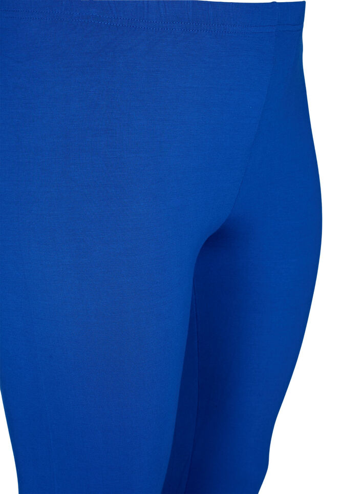 Basic 3/4 legging in viscose, Blauw, Packshot image number 2