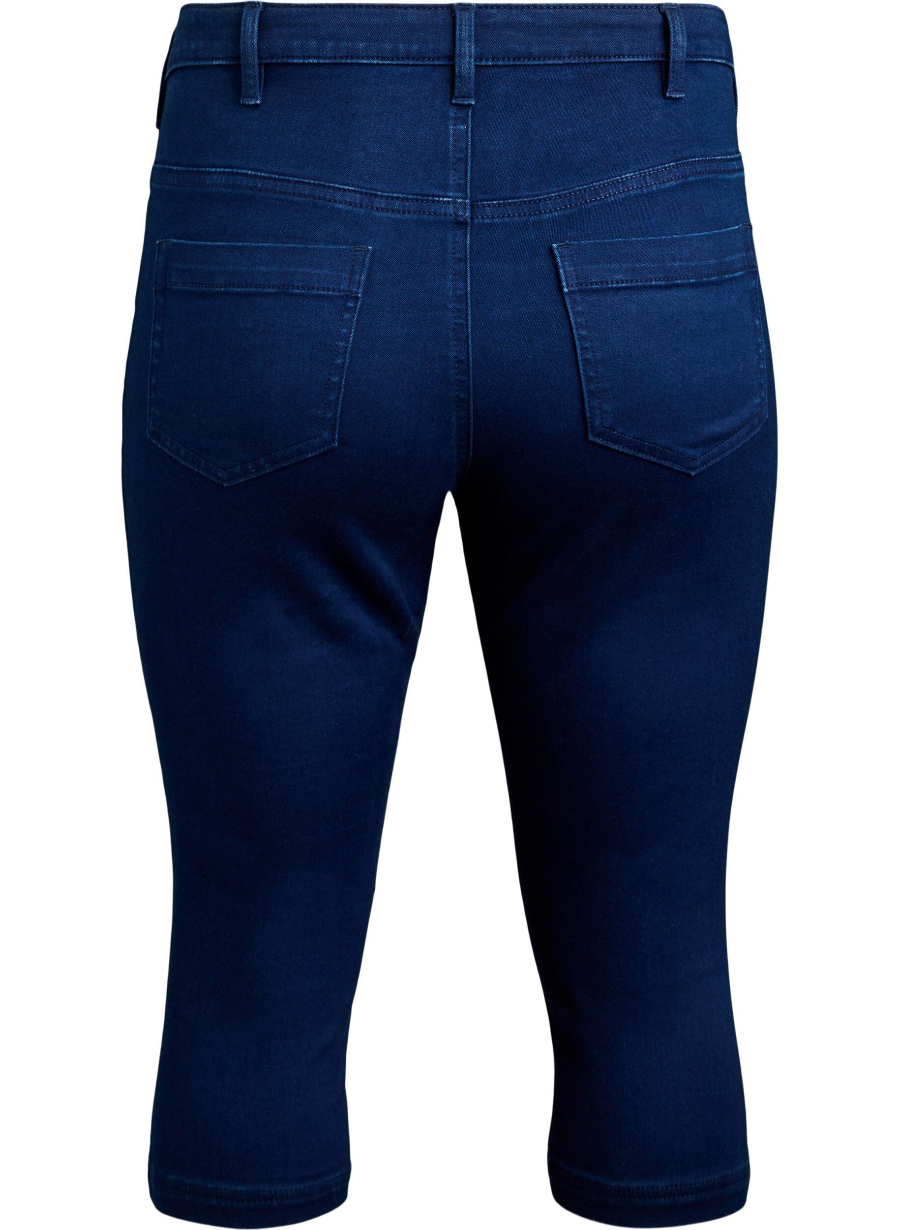 ZizziJean capri Amy &agrave; taille haute et coupe super slim, Bleu, Packshot image number 1