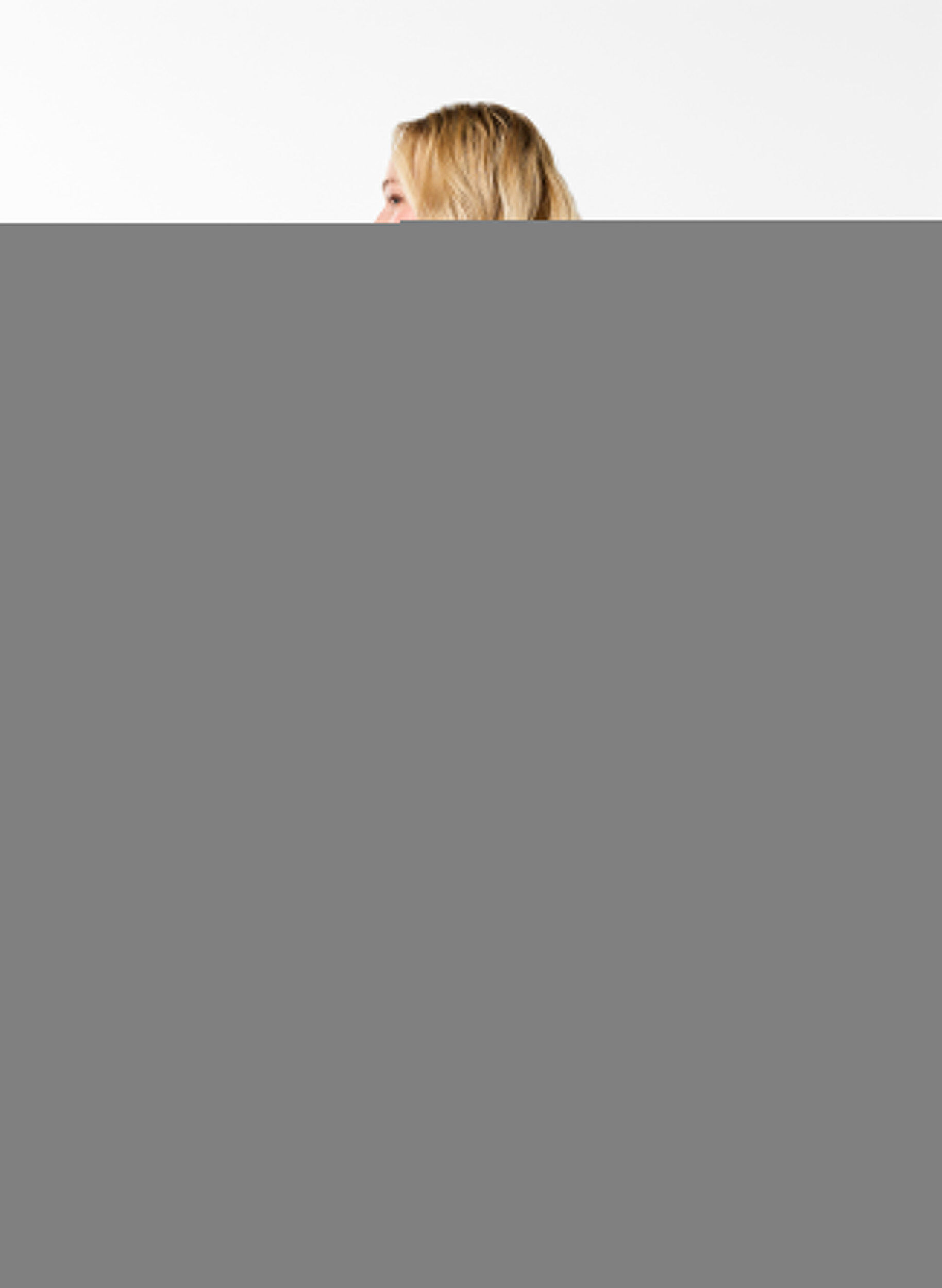 ZizziOchtendjas met rits en capuchon, Grijs, Model image number 2