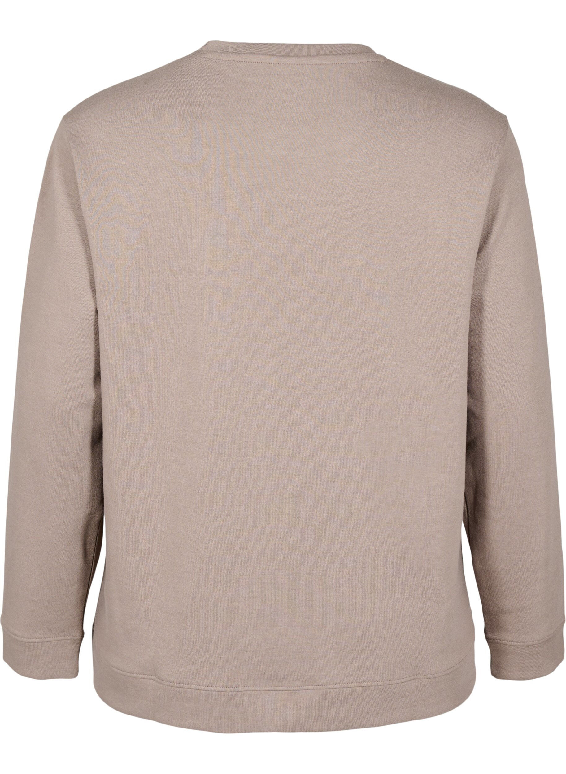 ZizziFLASH - Sweatshirt met ronde hals, Beige, Packshot image number 1