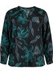 FLASH - Blouse met lange mouwen en print, Black Scarab Flower, Packshot image number 0